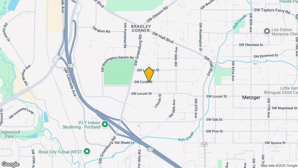 9340 SW Coral St Map and Location Details