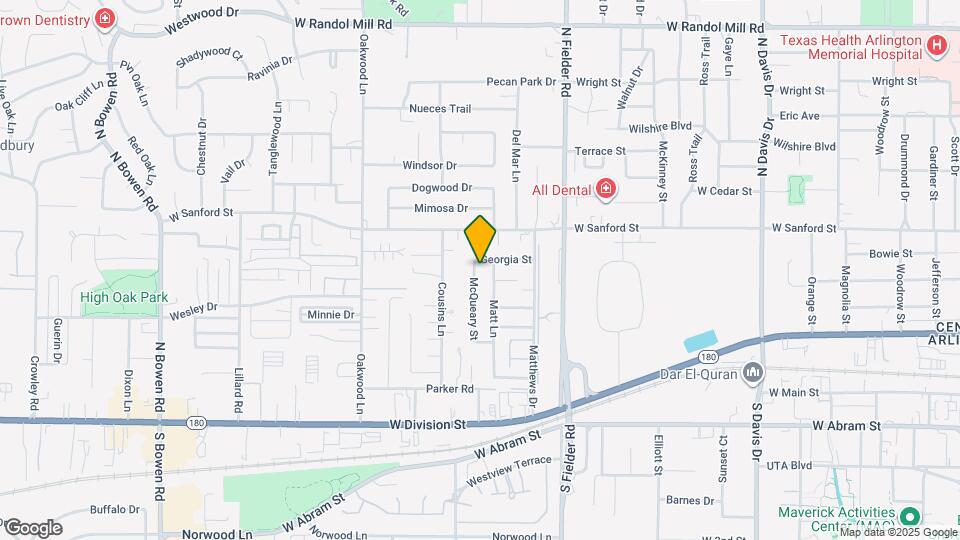 623 McQueary St Map and Location Details