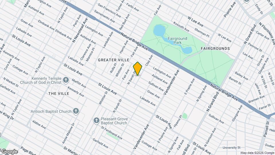 3127 Clay Ave Map and Location Details