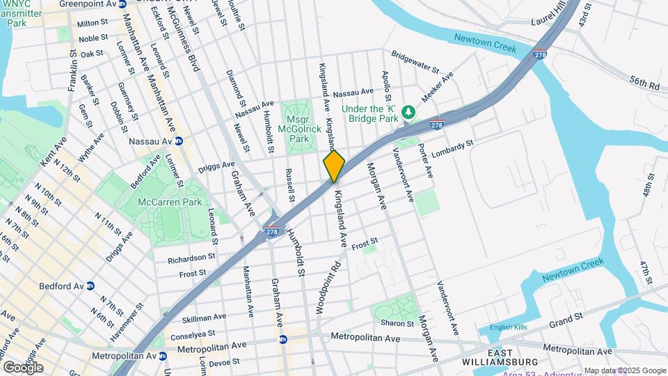 151 Kingsland Ave Mapa y Detalles de la Ubicación