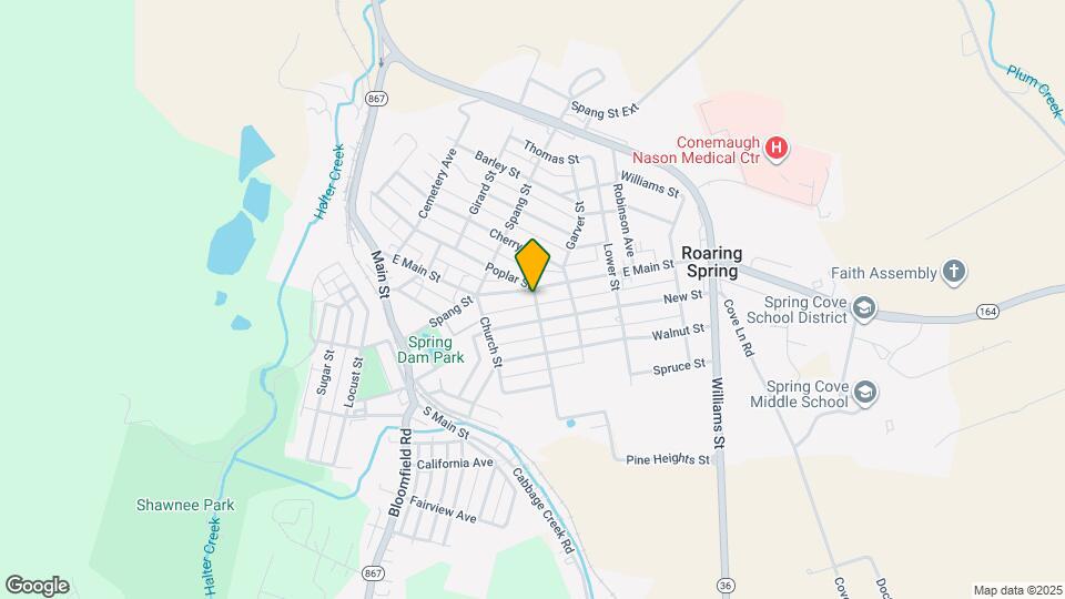 704 Poplar St Map and Location Details