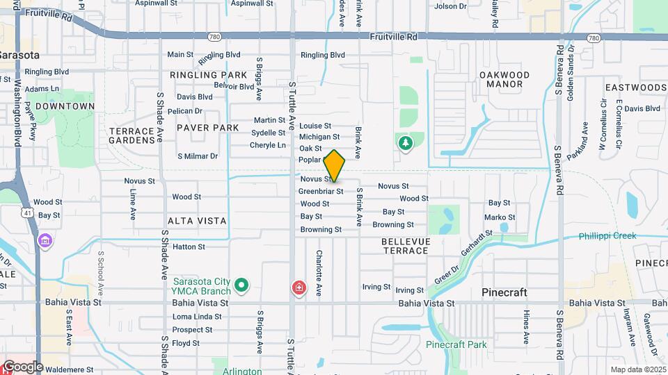 2921 Greenbriar St Map and Location Details