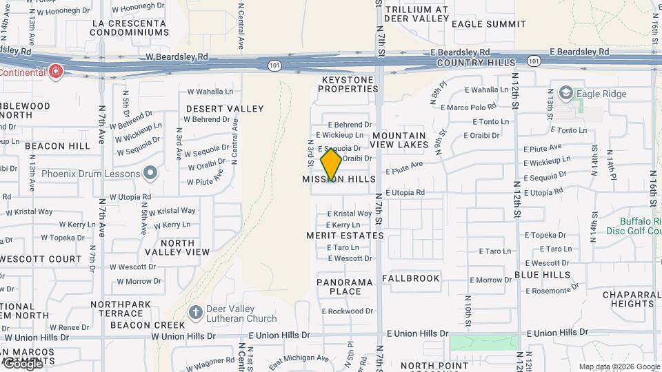 405 E Rimrock Dr Map and Location Details