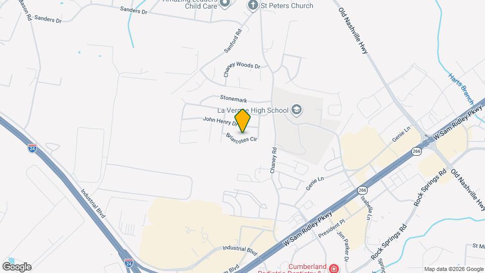 214 Briarcotes Cir Map and Location Details