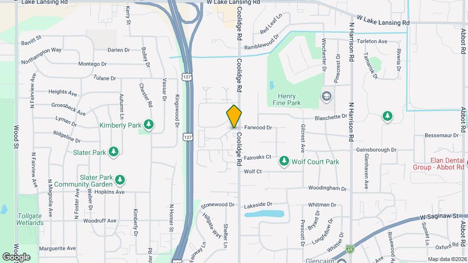 1653 Coolidge Rd Map and Location Details