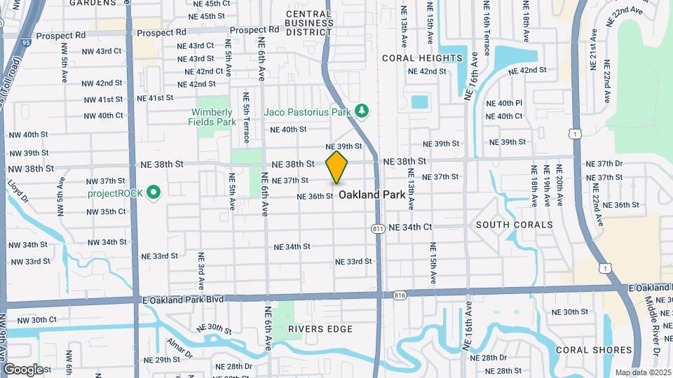 3640 NE 10th Ave Map and Location Details