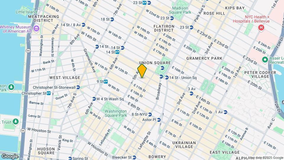 11 E 12th St Mapa y Detalles de la Ubicación