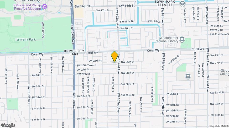 10225 SW 26th Ter Mapa y Detalles de la Ubicación