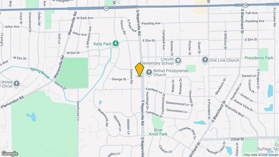 1408 S Naperville Rd Map and Location Details