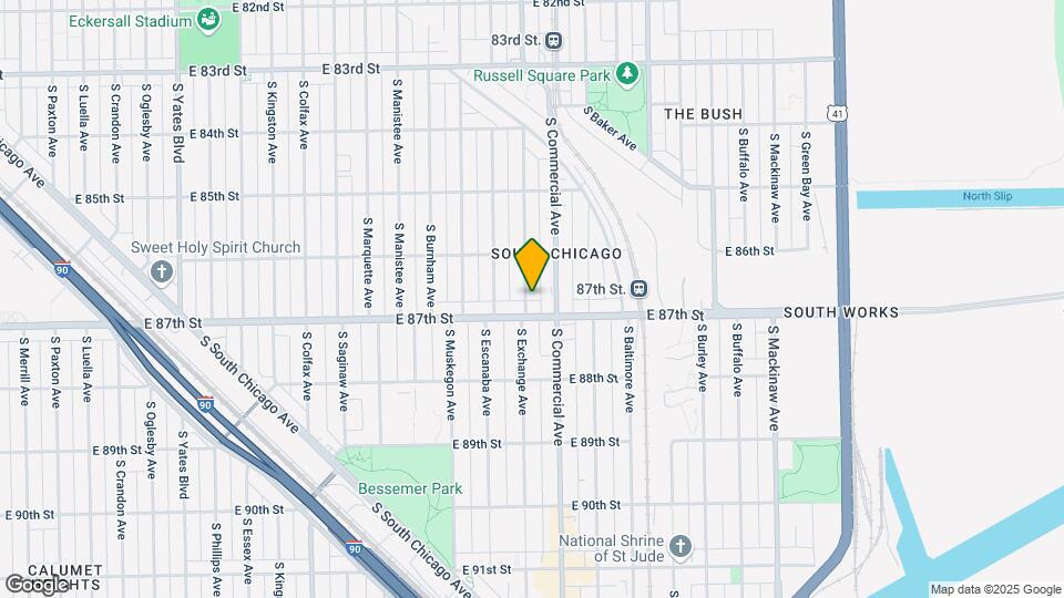 8643 S Exchange Ave Map and Location Details