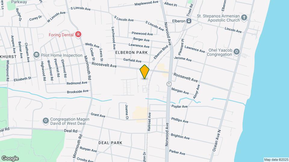 342 Elberon Blvd Map and Location Details