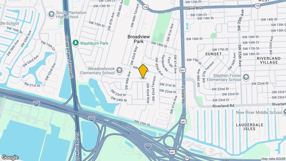 4261 SW 22nd St Map and Location Details