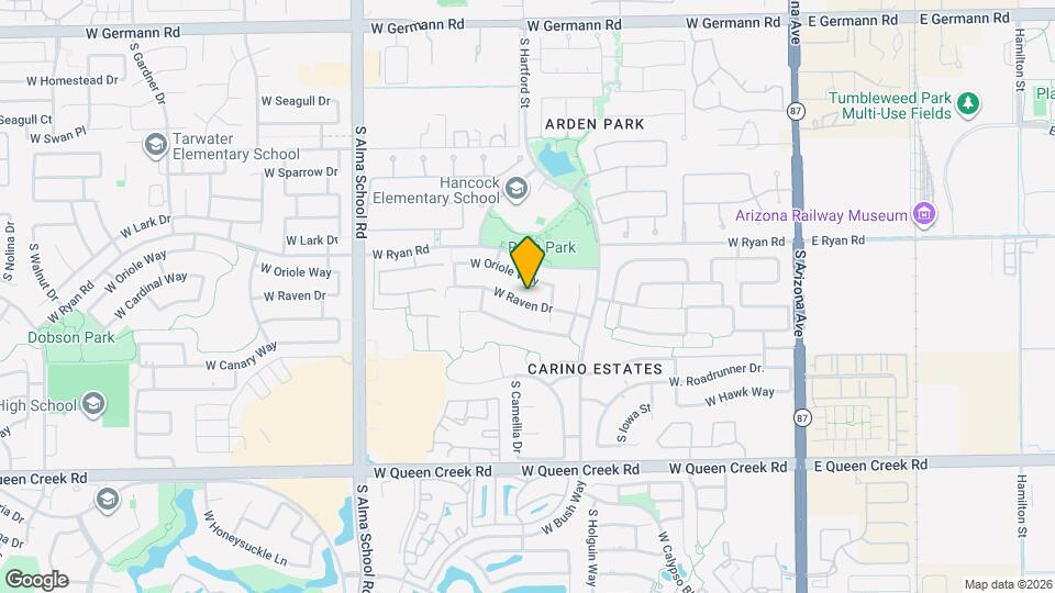 672 W Raven Dr Map and Location Details