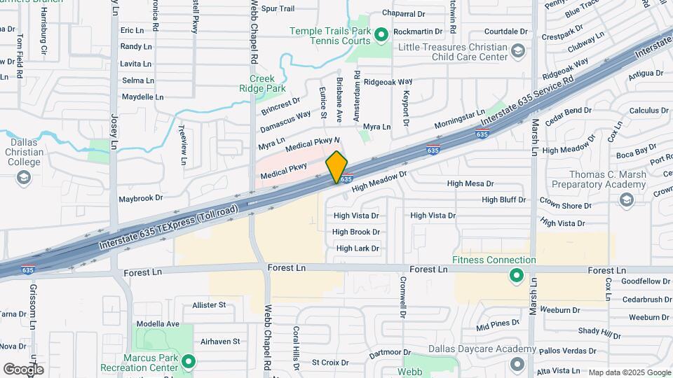 12043 High Meadow Dr Map and Location Details