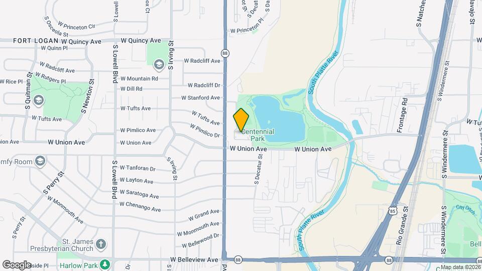 Centennial Crossing Map and Location Details