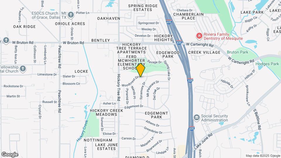 1412 Woodcrest Dr Map and Location Details