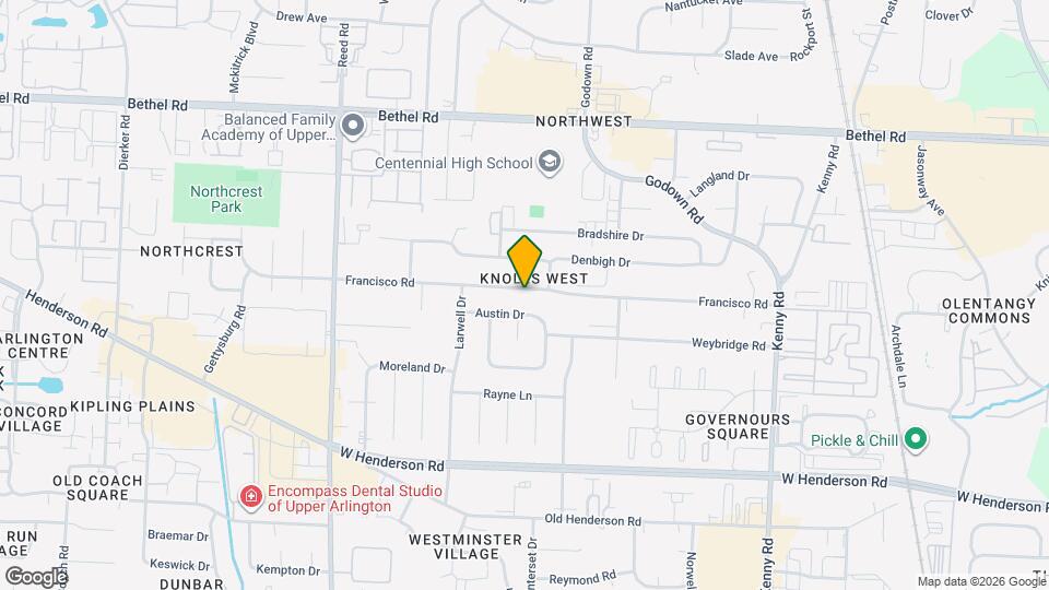 1525 Francisco Rd Map and Location Details