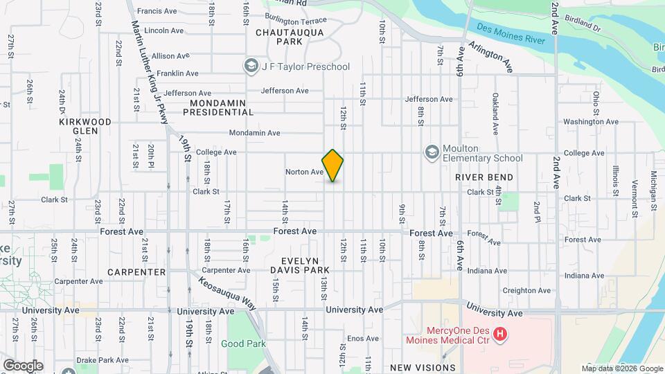 1215 Clark St Map and Location Details