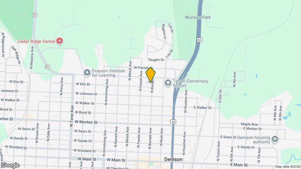 401 W Elm St Map and Location Details