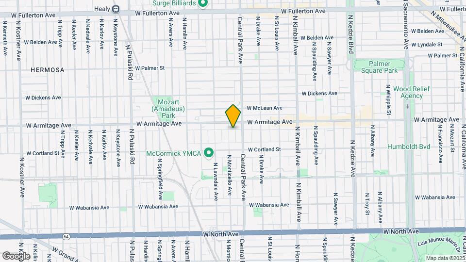 1941 N Monticello Ave, Unit 1 Map and Location Details