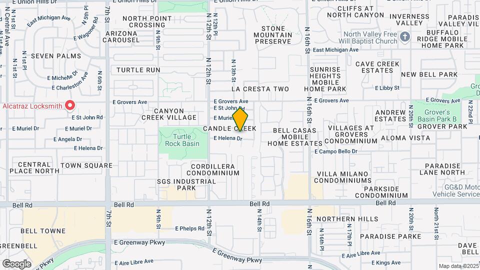 1326 E Helena Dr Map and Location Details