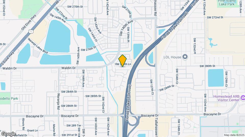 13983 SW 280th Terrace Map and Location Details