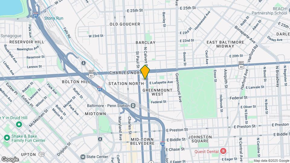 1806 N Calvert St Mapa y Detalles de la Ubicación