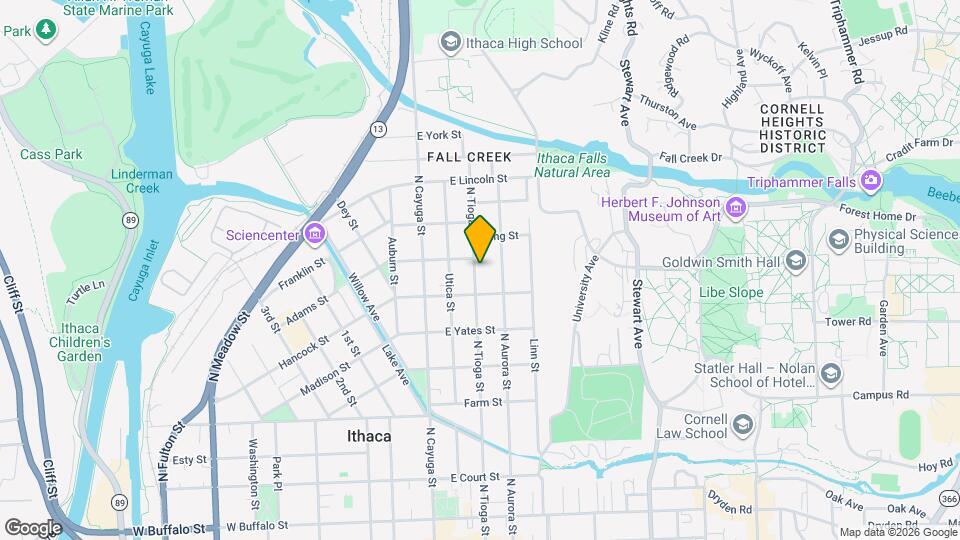 811 N Tioga St Map and Location Details