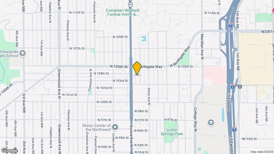 10319 Midvale Ave N Map and Location Details