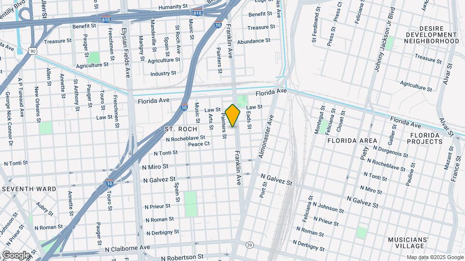 2410 Franklin Ave Map and Location Details