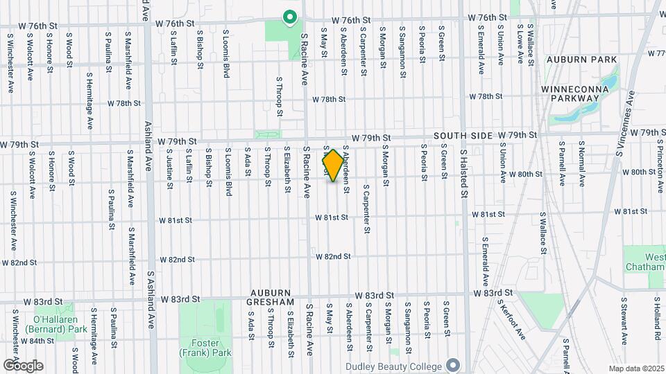 8009 S May St Map and Location Details