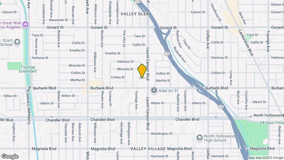 5630 Vantage Ave Map and Location Details