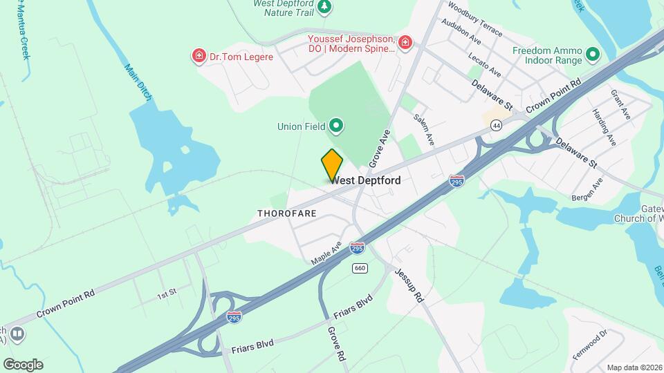 332 Crown Point Rd Map and Location Details