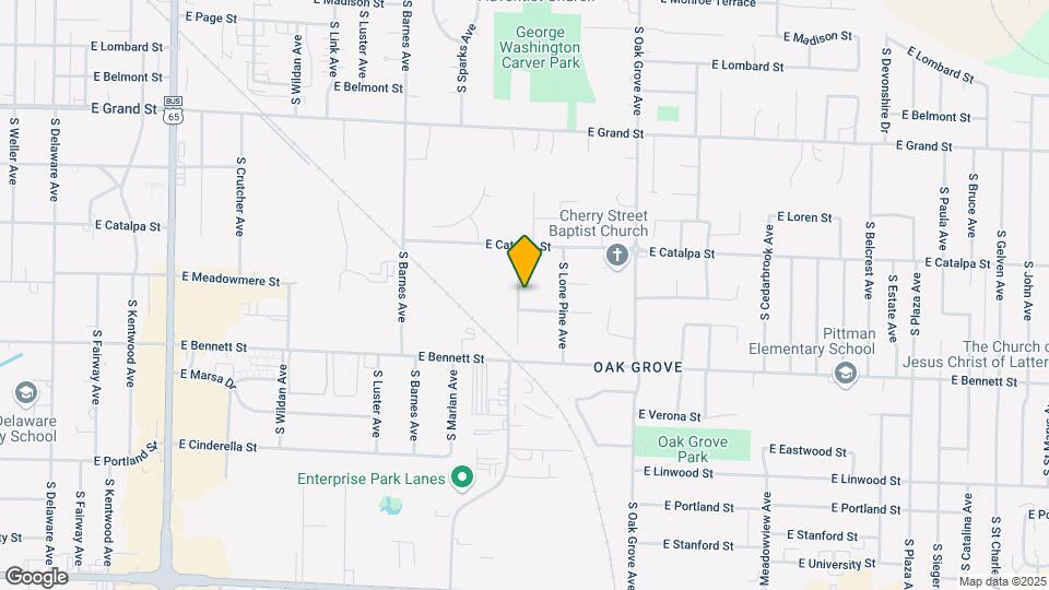 1256 S Willow Ln Ave Map and Location Details