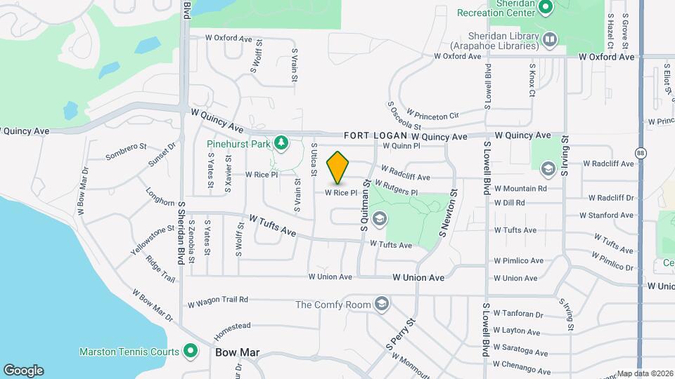 4341 W Rice Pl Map and Location Details