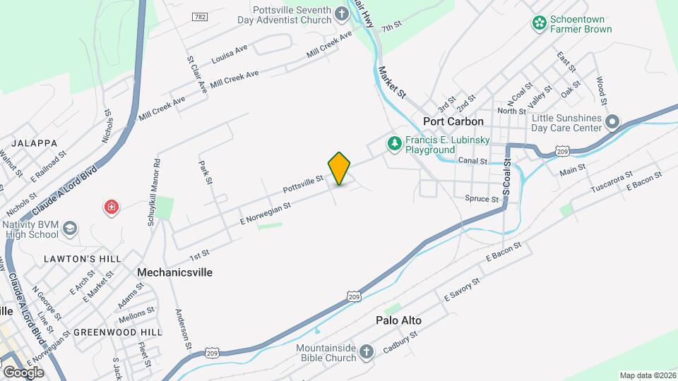 1407 E Norwegian St Map and Location Details