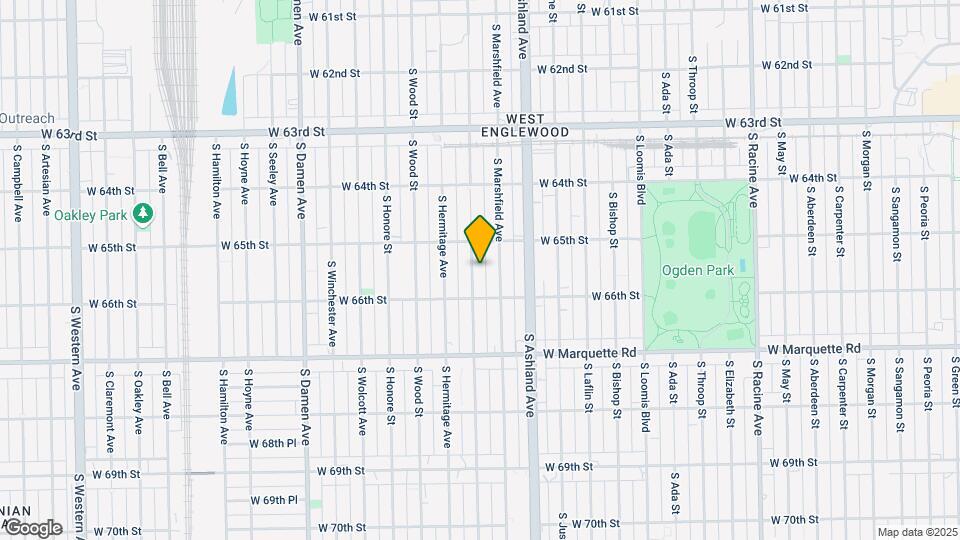 6531 S Paulina St Map and Location Details
