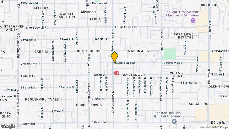 2860-2872 N Alvernon Way Map and Location Details