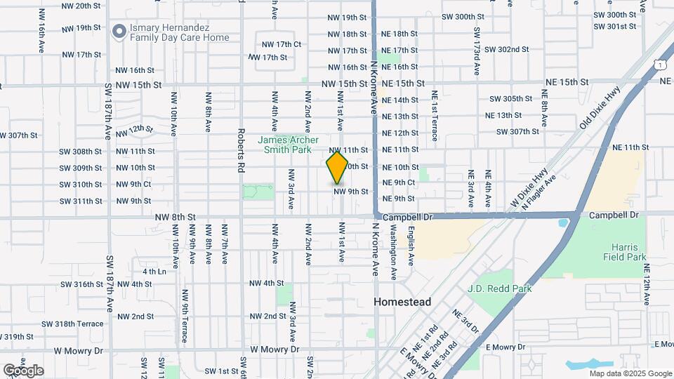 906 NW 1st Ave Map and Location Details