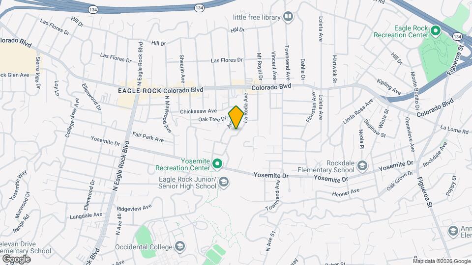 4921 La Roda Ave Map and Location Details