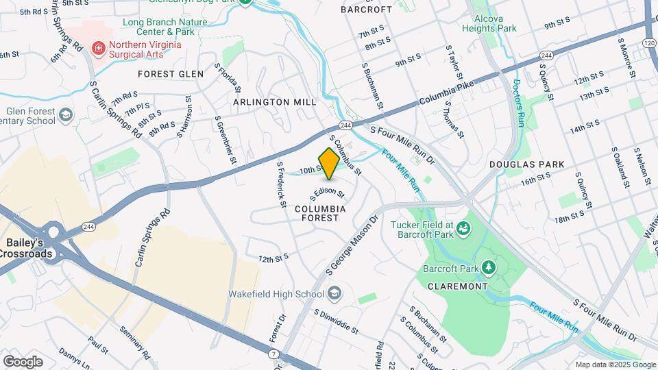 1028 S Edison St Map and Location Details