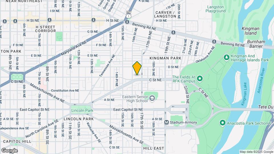 1616 C St NE-Unit -B Map and Location Details