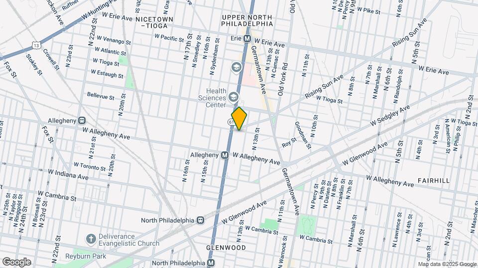 1342 W Westmoreland St Mapa y Detalles de la Ubicación