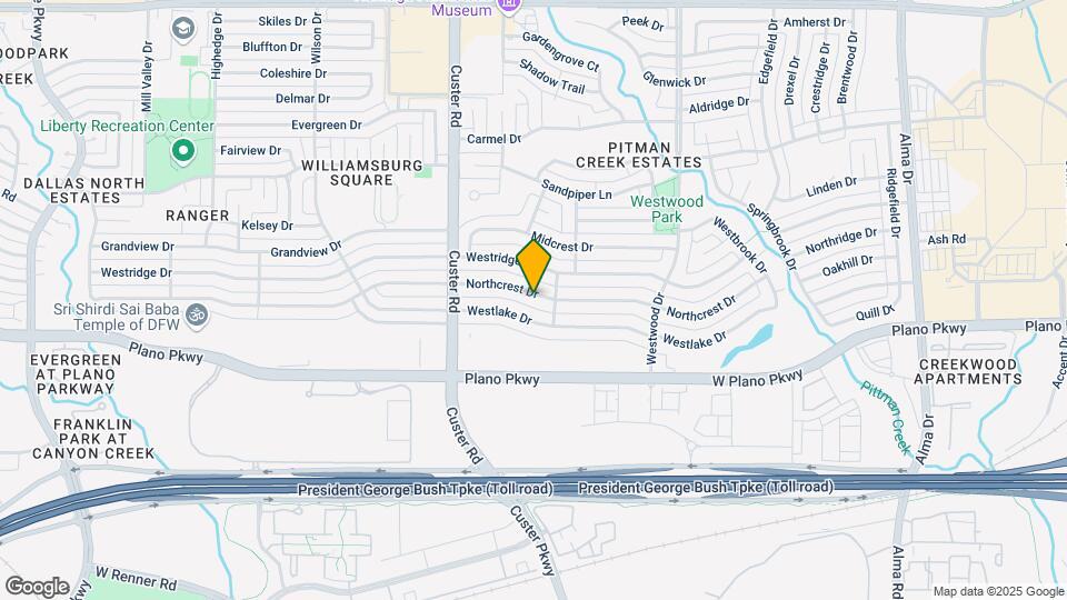 1908 Northcrest Dr Map and Location Details