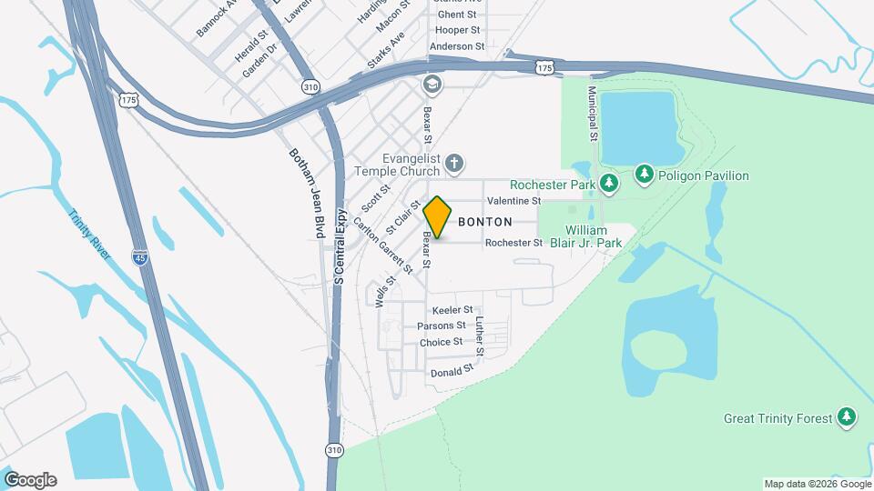 2610 Rochester St Map and Location Details