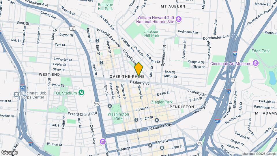 1608 Walnut St Map and Location Details