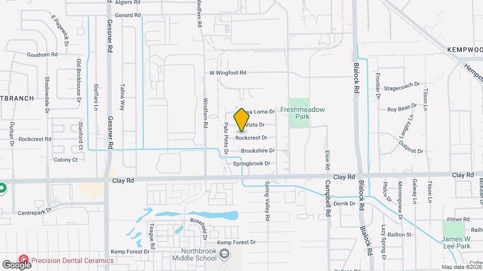 9810 Rockcrest Dr Map and Location Details