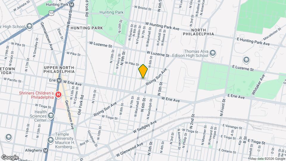 3759 N Marshall St, Unit 1st FL Map and Location Details