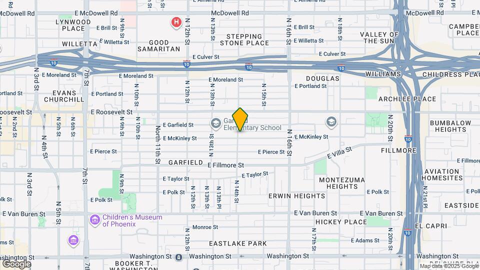 1402 E McKinley St Map and Location Details