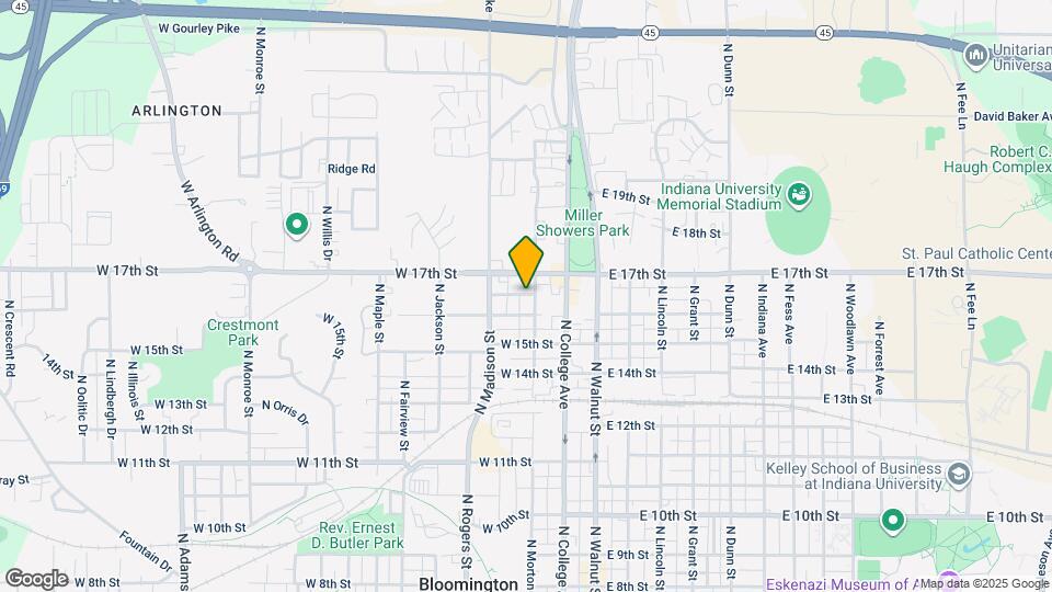 1215 N Woodburn Ave Map and Location Details